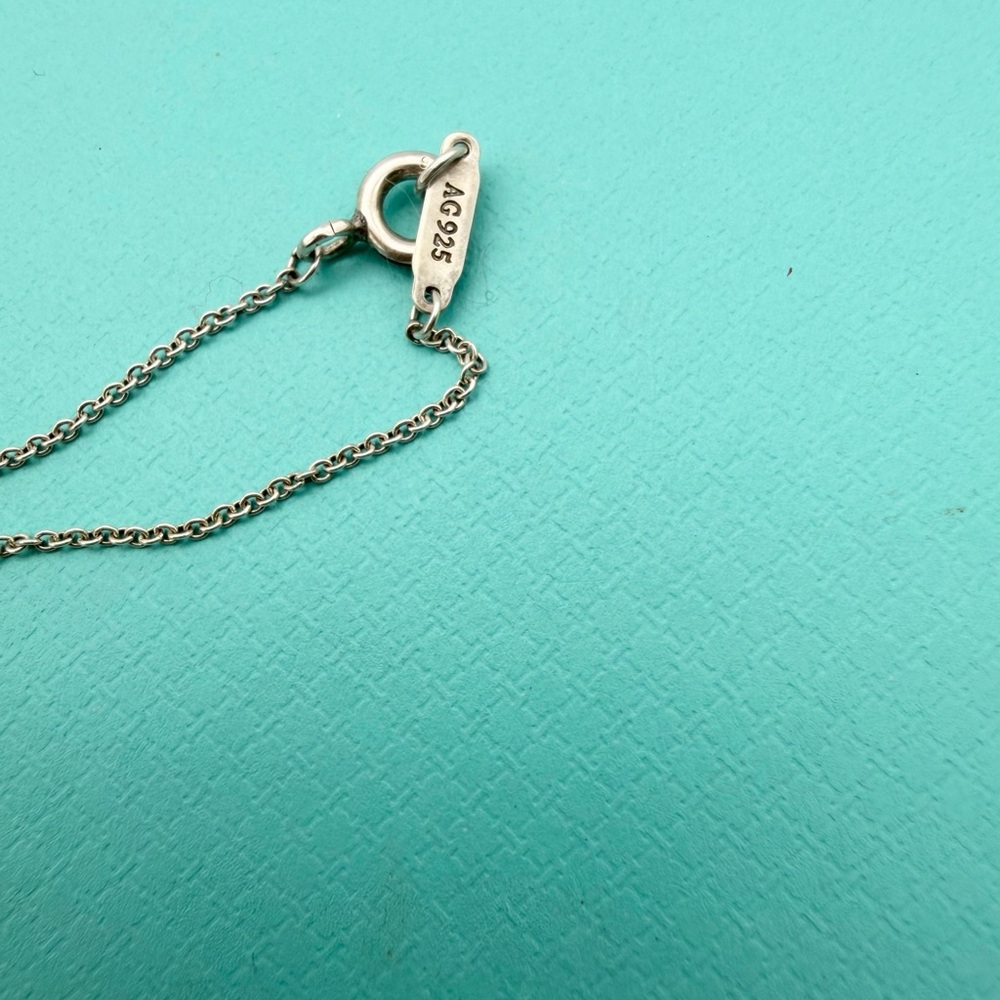Tiffany & Co. 16” XL enchant filigree heart w key necklace sterling silver - Picture 7 of 10
